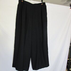 Brownstone studio black crepe pants  18